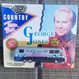 Road Champs Country Tour Bus, George Jones Vintage 1992 Die Cast Bus